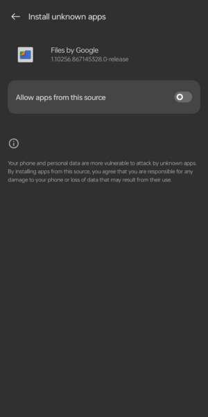 Allow file namanger to unknown app